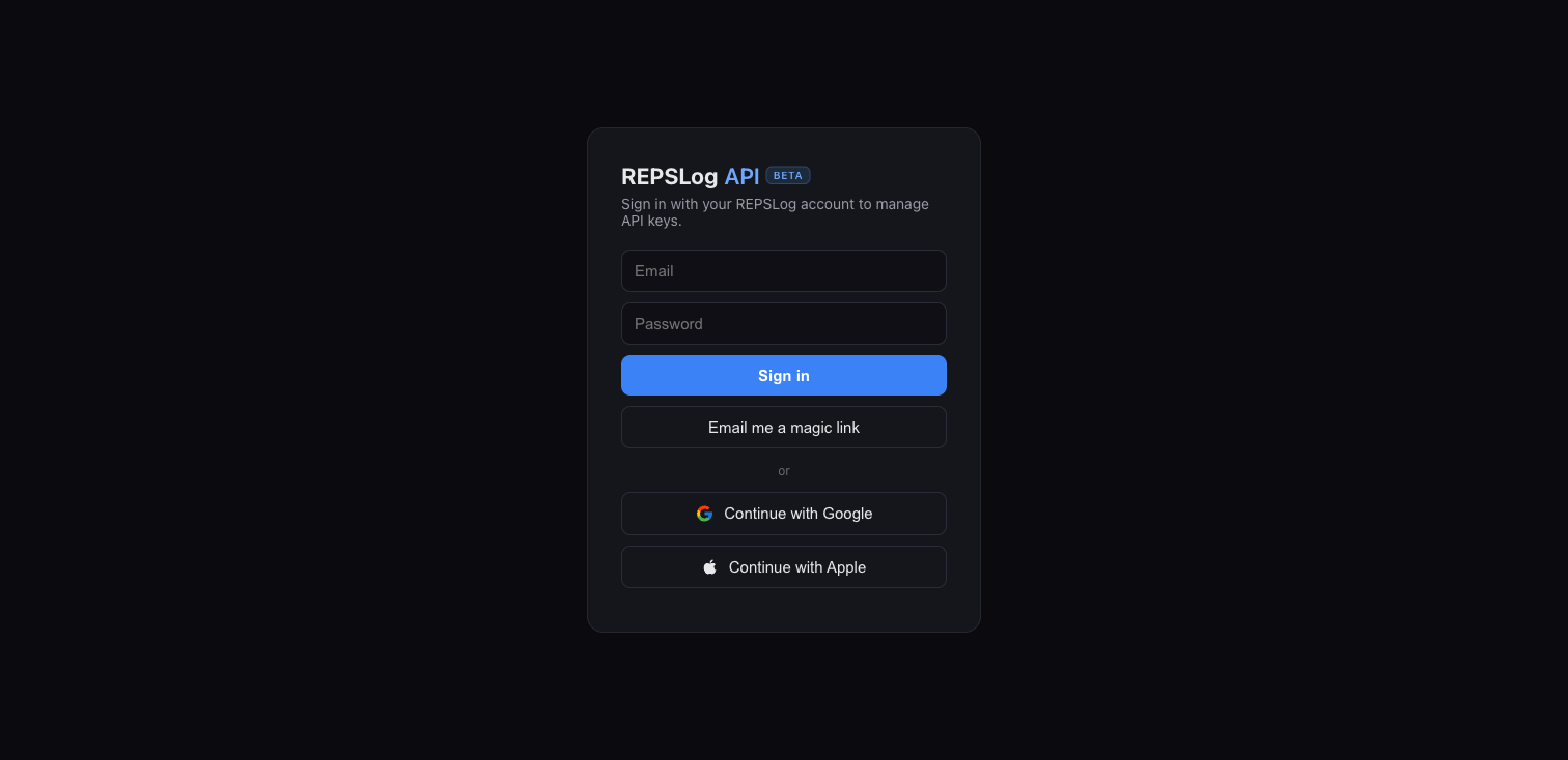 Developer Portal sign-in